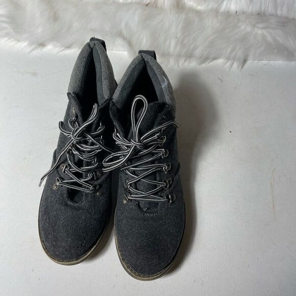 Rocket Dog flannel  gray lace up boots with weather distress soles SZ8.5 - Picture 7 of 8